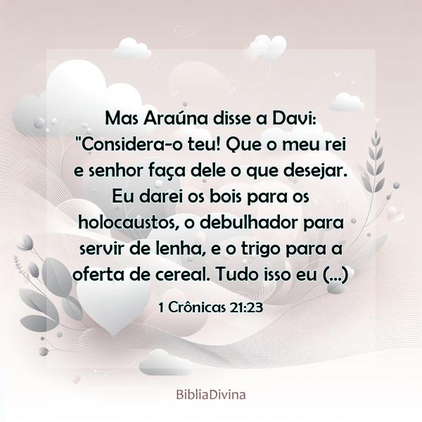 1 Crônicas 21:23