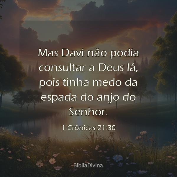 1 Crônicas 21:30