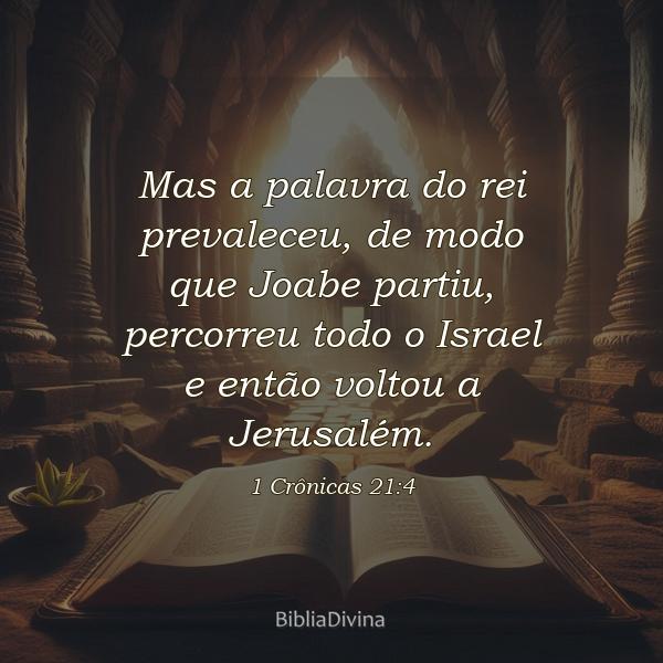 1 Crônicas 21:4