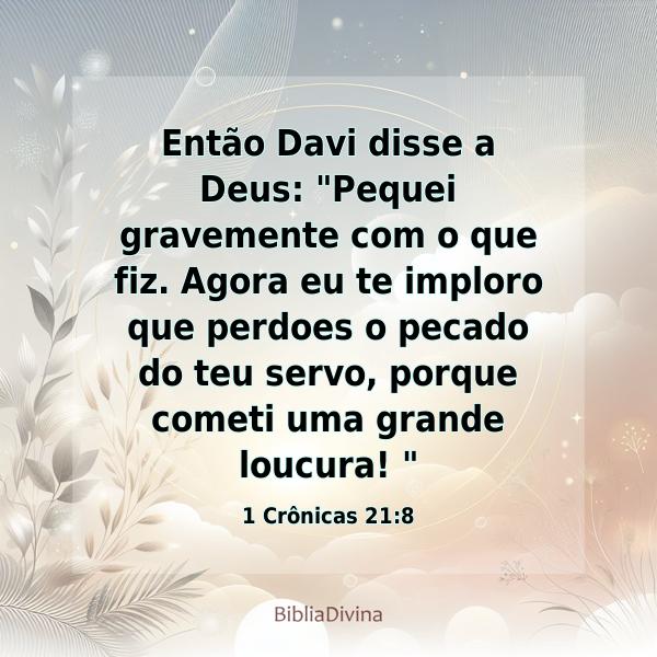 1 Crônicas 21:8