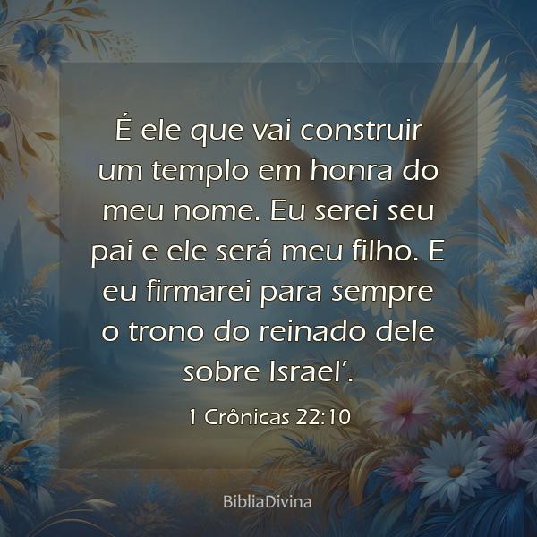 1 Crônicas 22:10