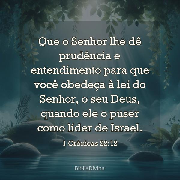 1 Crônicas 22:12