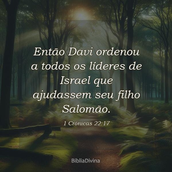 1 Crônicas 22:17