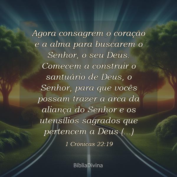 1 Crônicas 22:19