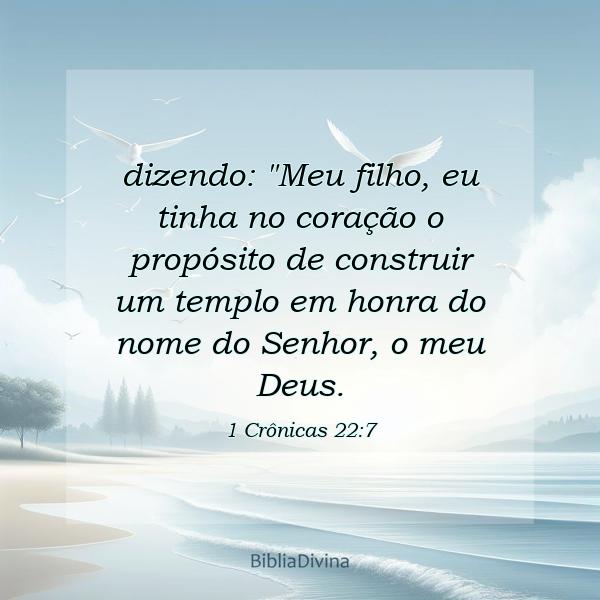 1 Crônicas 22:7