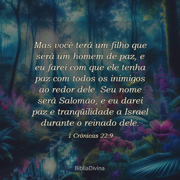 1 Crônicas 22:9