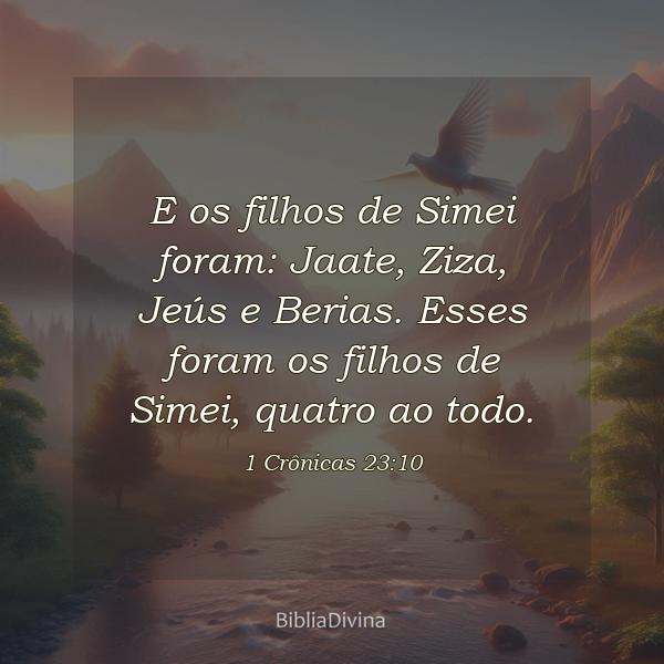 1 Crônicas 23:10