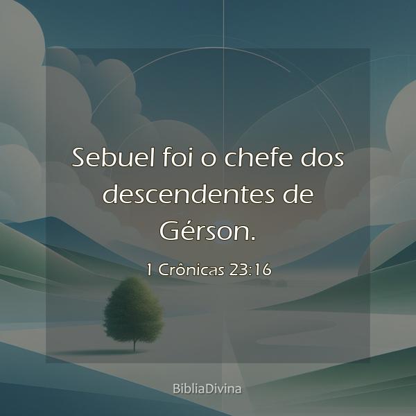 1 Crônicas 23:16