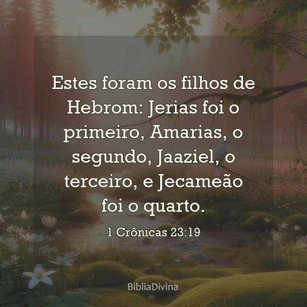 1 Crônicas 23:19