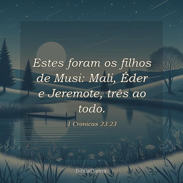 1 Crônicas 23:23