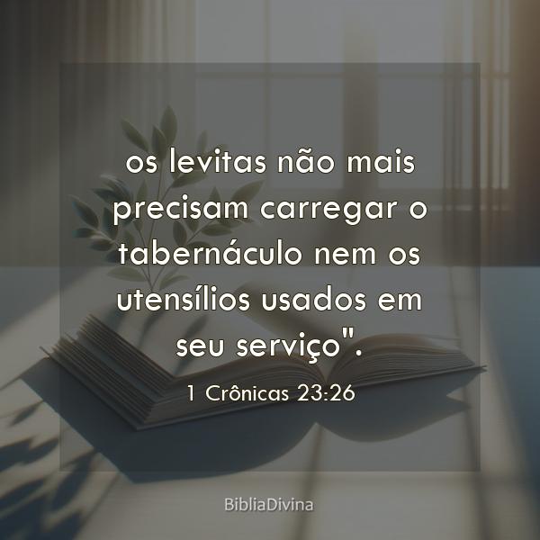 1 Crônicas 23:26