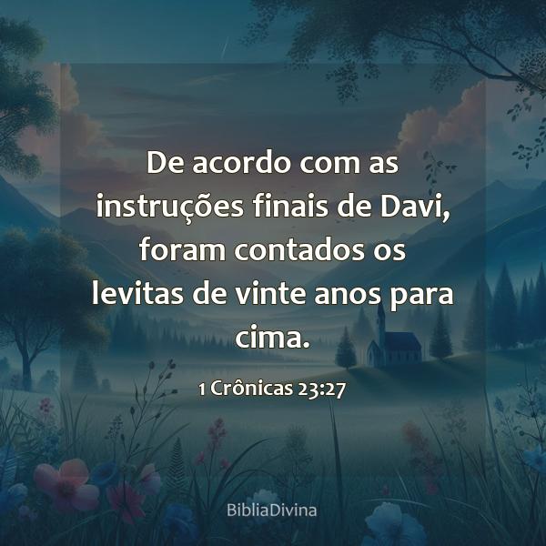 1 Crônicas 23:27