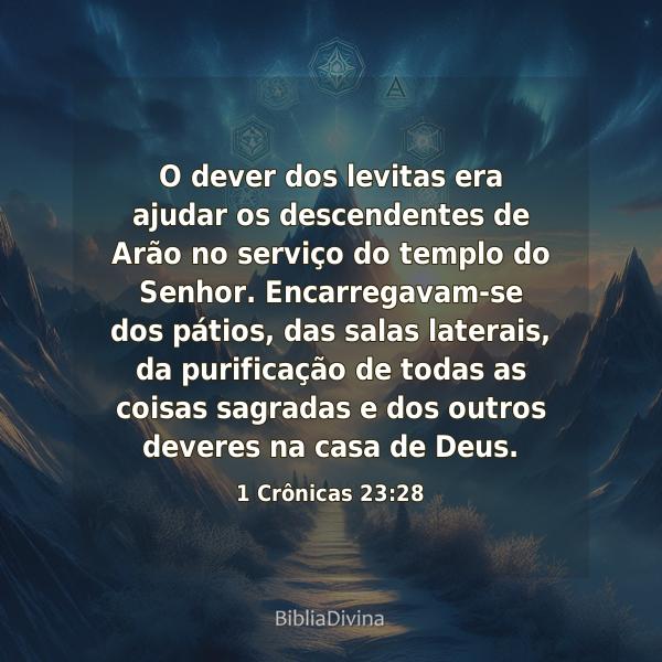 1 Crônicas 23:28