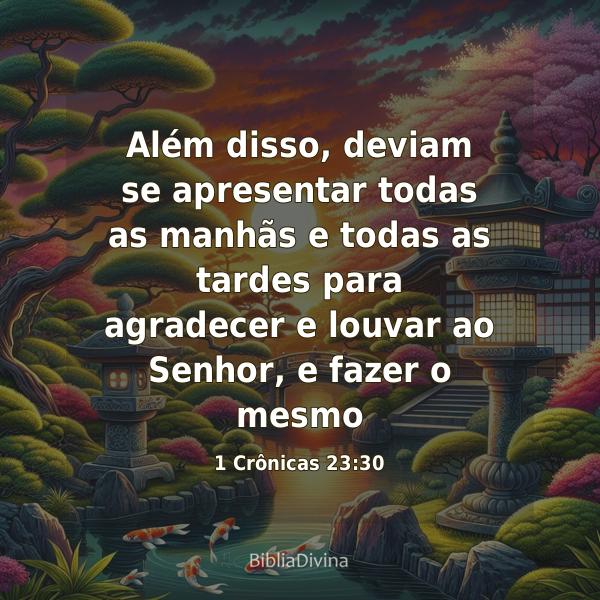 1 Crônicas 23:30