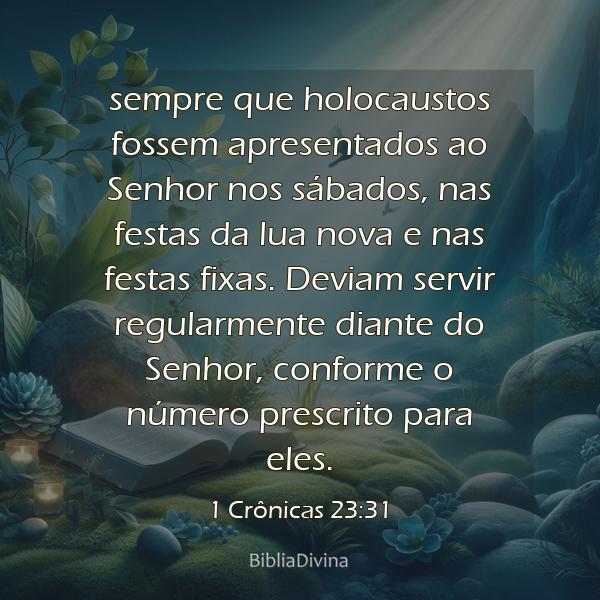 1 Crônicas 23:31