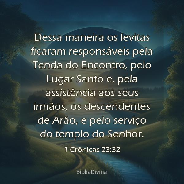 1 Crônicas 23:32