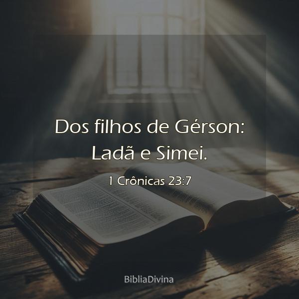 1 Crônicas 23:7