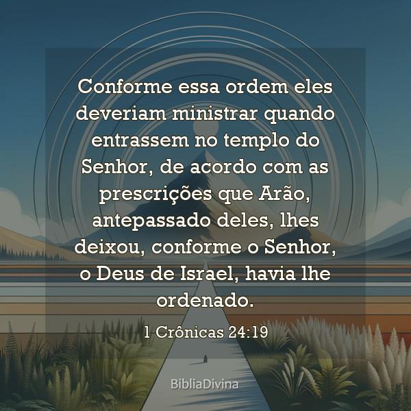 1 Crônicas 24:19