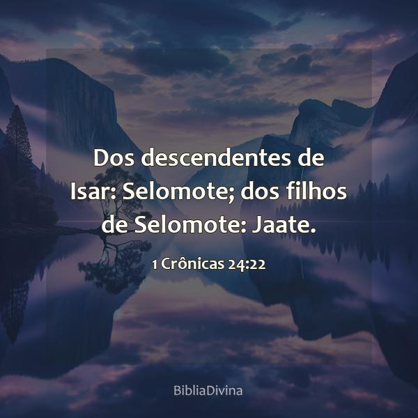 1 Crônicas 24:22