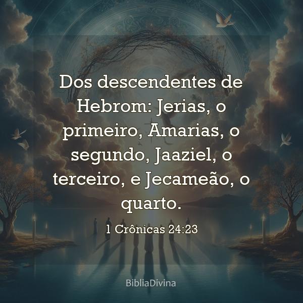 1 Crônicas 24:23