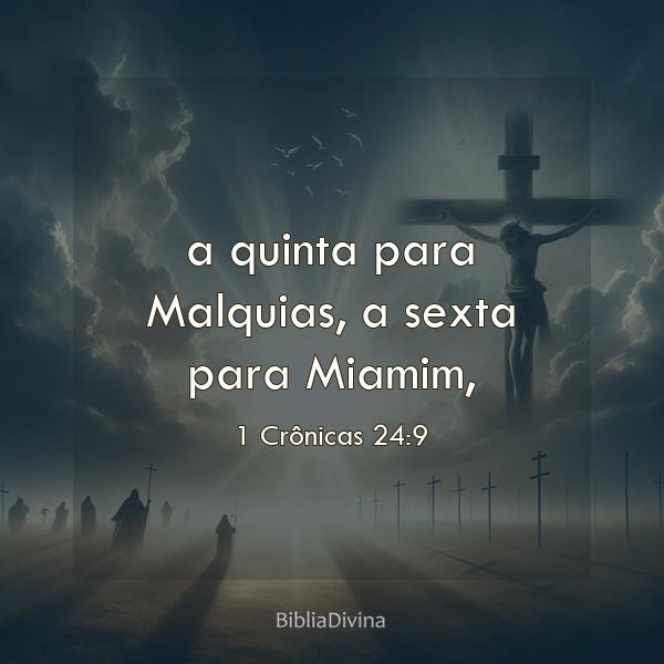 1 Crônicas 24:9