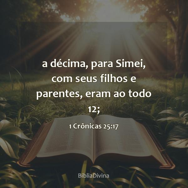 1 Crônicas 25:17