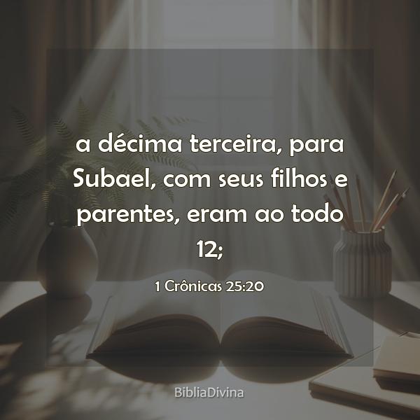 1 Crônicas 25:20