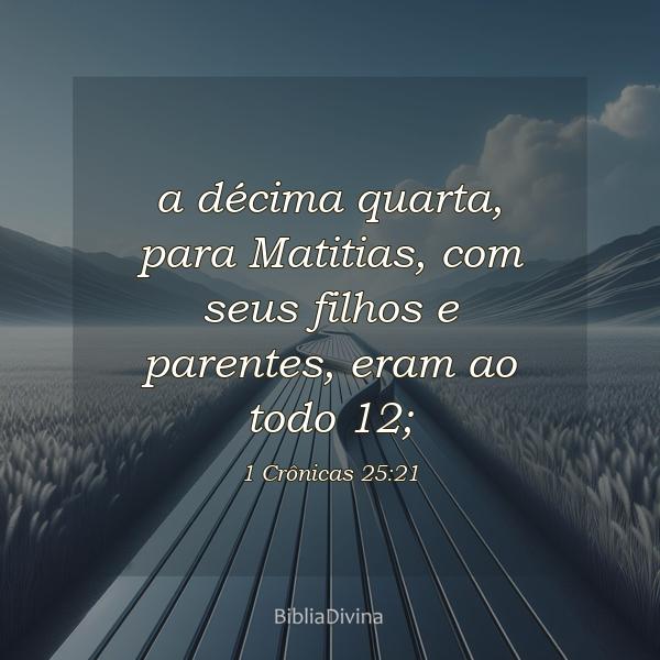 1 Crônicas 25:21