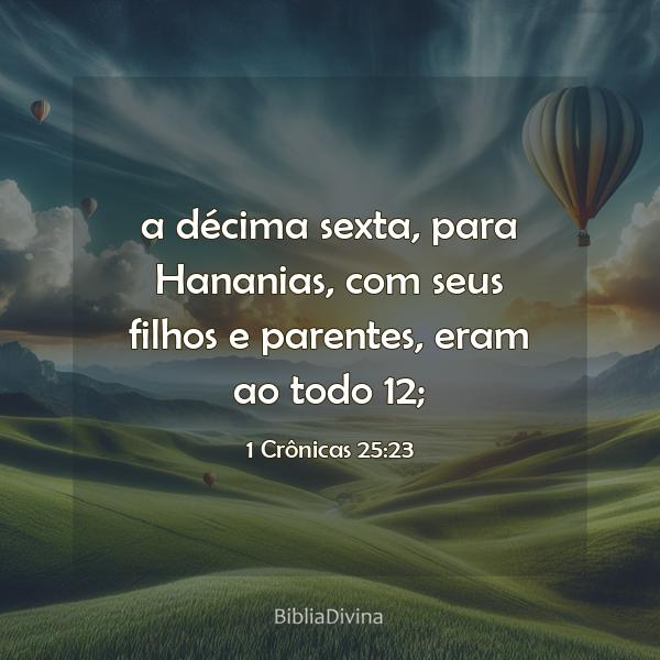 1 Crônicas 25:23