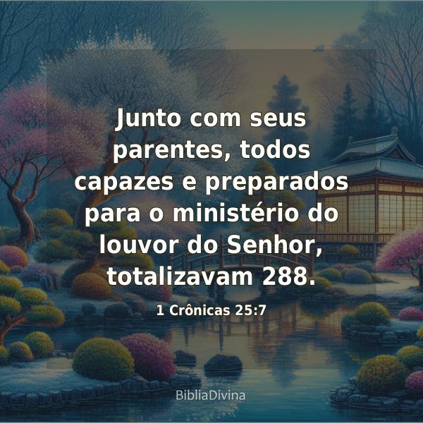 1 Crônicas 25:7