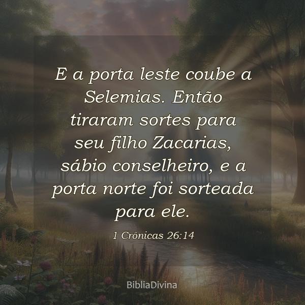 1 Crônicas 26:14