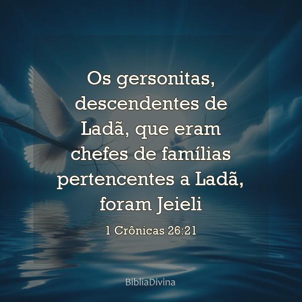 1 Crônicas 26:21