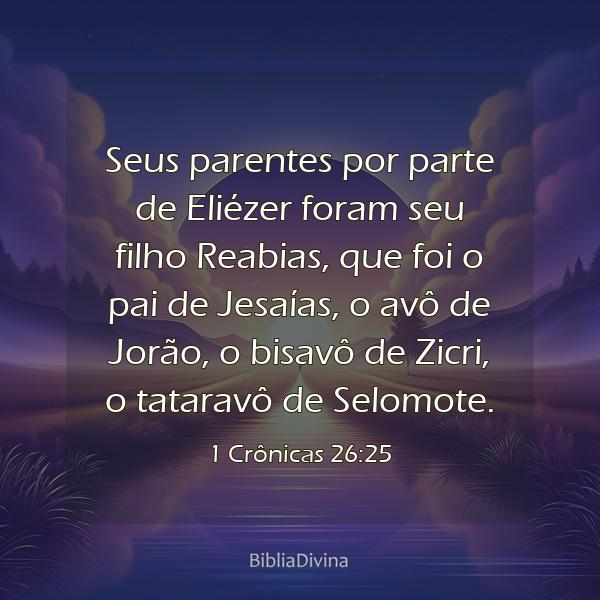 1 Crônicas 26:25