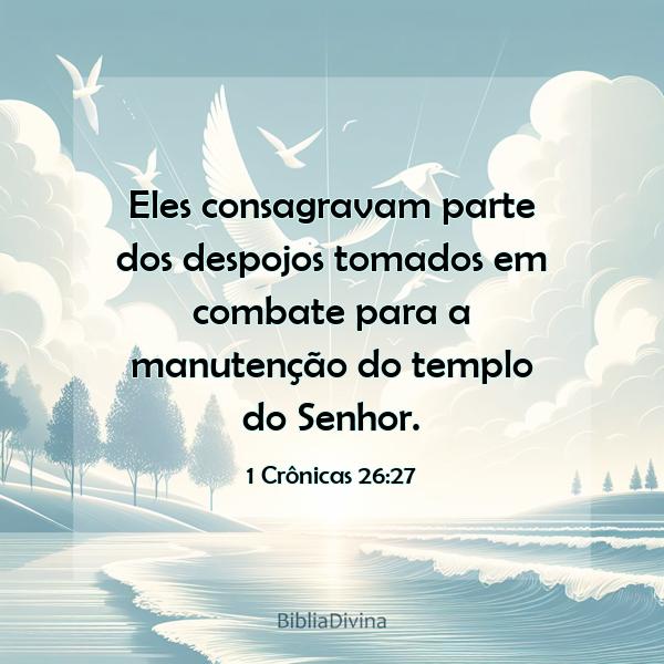 1 Crônicas 26:27