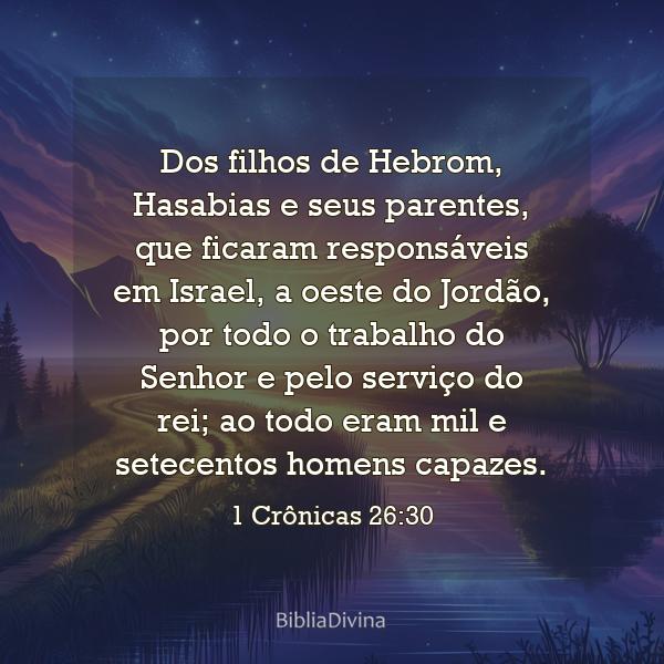 1 Crônicas 26:30