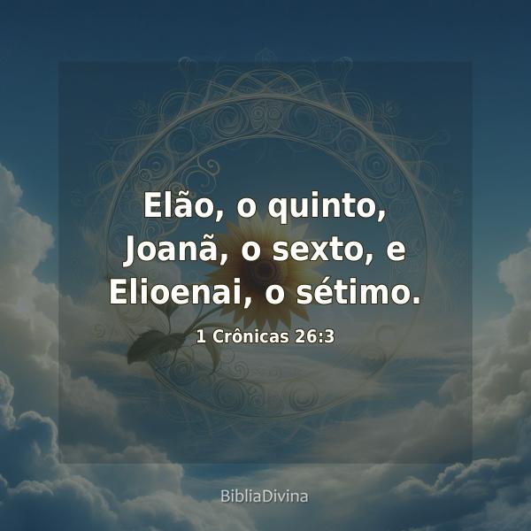 1 Crônicas 26:3