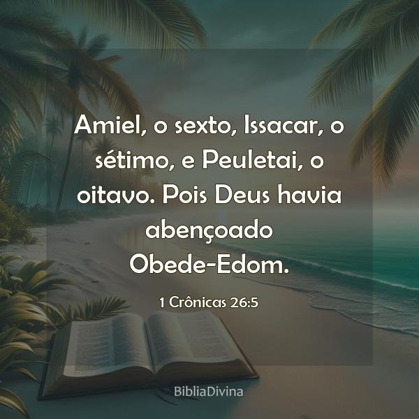 1 Crônicas 26:5