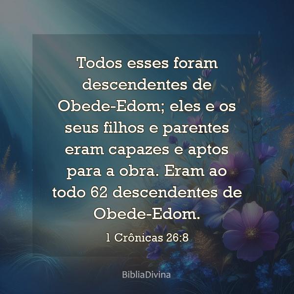 1 Crônicas 26:8