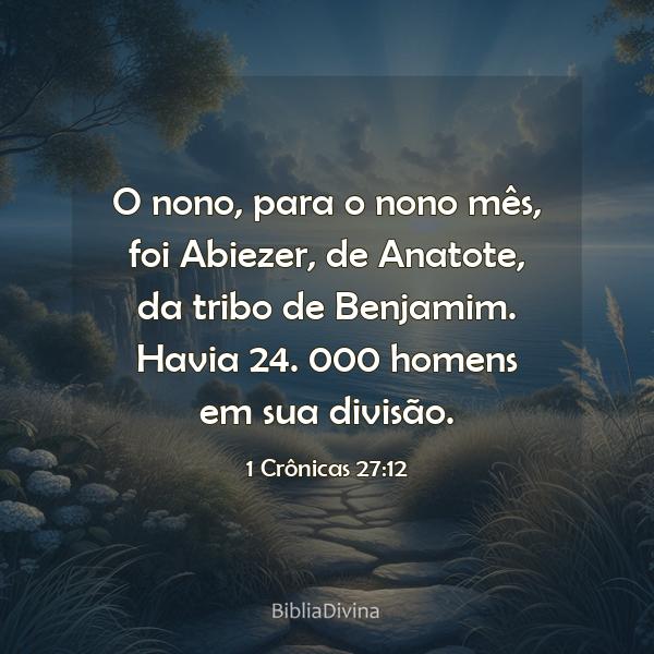 1 Crônicas 27:12