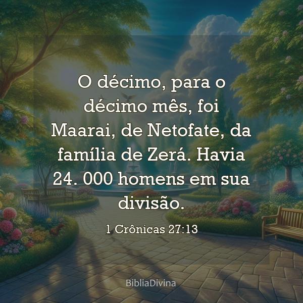 1 Crônicas 27:13