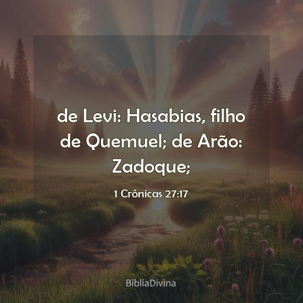 1 Crônicas 27:17