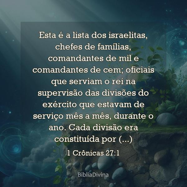 1 Crônicas 27:1