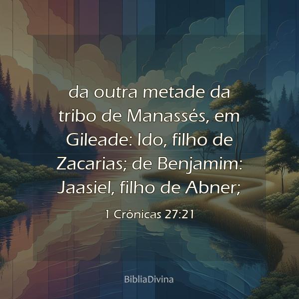 1 Crônicas 27:21