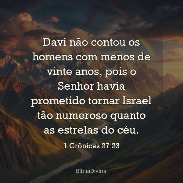 1 Crônicas 27:23