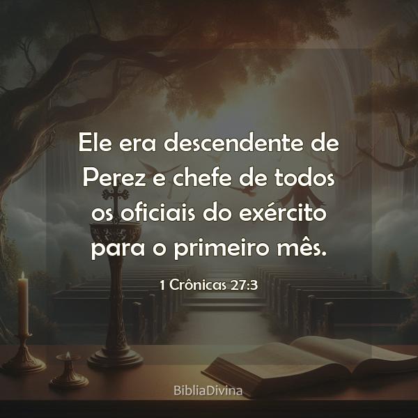 1 Crônicas 27:3