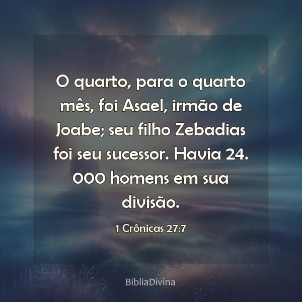 1 Crônicas 27:7