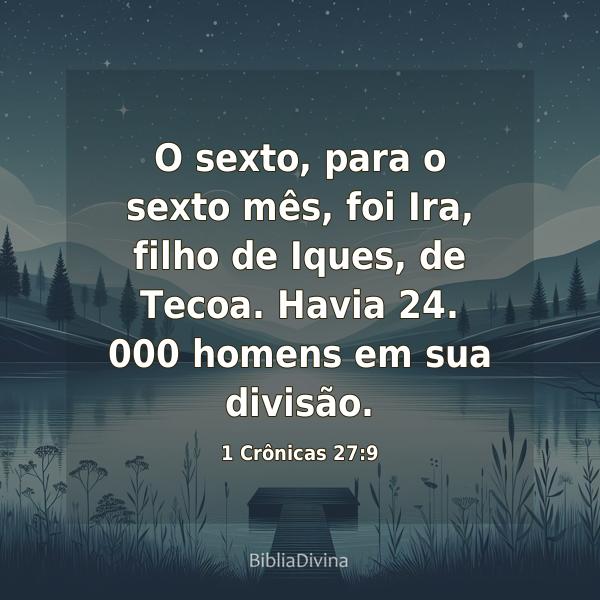 1 Crônicas 27:9