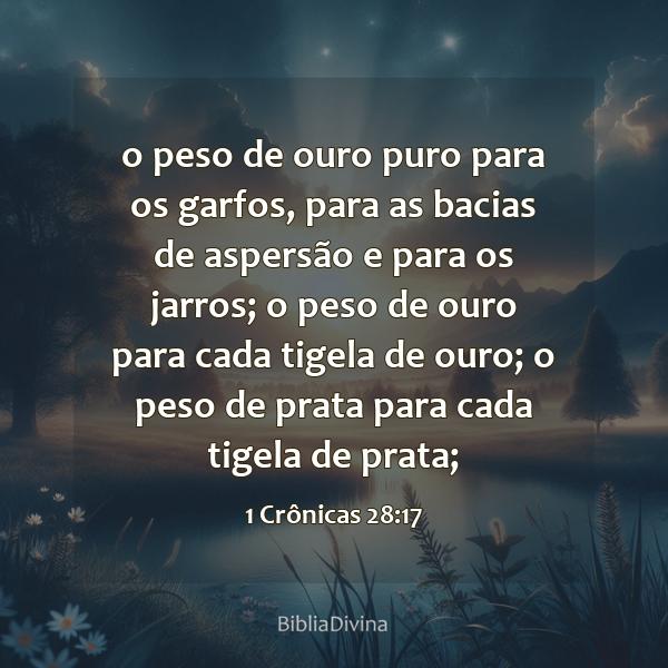 1 Crônicas 28:17