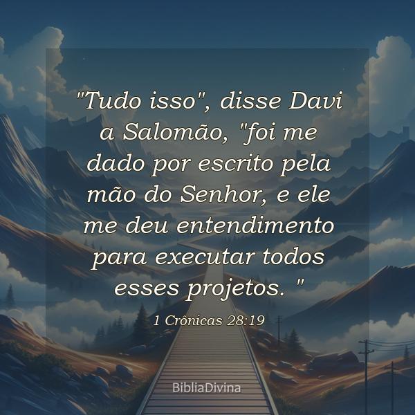 1 Crônicas 28:19