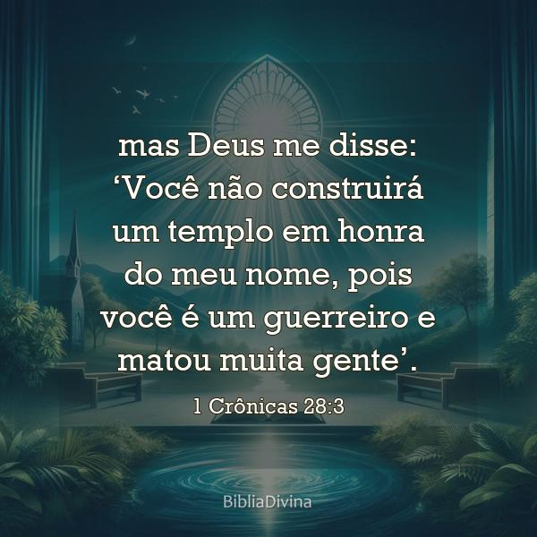 1 Crônicas 28:3